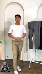 Celana chinos pria panjang melar stretch bahan katun premium berkualitas model slim fit & reguler