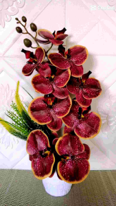 orkid latex premium bunga Hiasan bajet