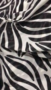 Vải thun lưới dai họa tiết trắng đen mềm rũ (khổ 1m6)may đầm váy áo kiểu  thiết kế thời trang