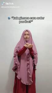 NAURA FRENCH KHIMAR CURLY BY MANTIKAHIJAB HIJAB SET CADAR DUA LAYER