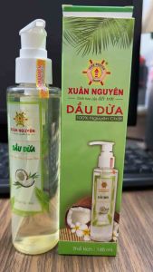 1 chai 145ml dầu dừa ép lạnh nguyên chất có vòi xịt