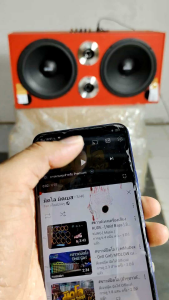 ลำโพงบลูทูธ ตู้หุ้มหนังสำเร็จพร้อมใช้ดอก10"ดอกทวิตเตอร์จาน 4"พร้อมแอมป์คาราโอเกะ D10K 400W