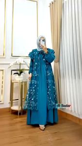 gamis outer marbela silk mix brukat premium