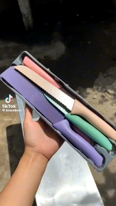 6PCS PASTEL KNIFE SET: Multi-Purpose Kitchen Tools