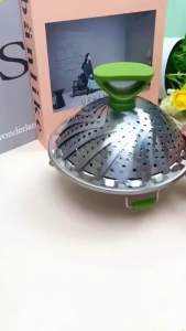 不锈钢伸缩蒸笼 Stainless Steel Telescopic Steamer #家里有了这个能伸缩的蒸笼盘,平时蒸东西都很方便,大小可以伸缩,大锅小锅都适用👍🏻!#厨房好物 #伸缩蒸笼架🌈.