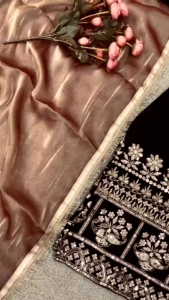 [PRE-ORDER] Ready Made Heavy Viscose Velvet With Embroidered Suit ( Delivery 10 Days )