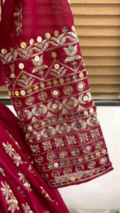 [PRE-ORDER] Semistitched Faux Georgette Lengha ( Delivery 10 Days )