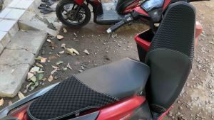 Kulit jok motor catur 3D dan ombak bisa untuk semua type motor