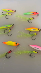Umpan metal jig + assist glow handmade terbaik