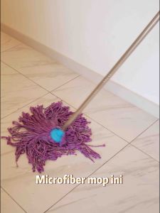 Microfibre Mop Super Absorbent Durable Twistable Circular Lightweight Floor Mop Easy Adjustable (WITHOUT STICK) 高质量耐用耐磨超强吸水超细纤维拖把不包含枝干 [READY STOCK]