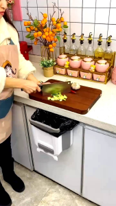 Kotak Sampah Portable/Keranjang Sampah Gantung Lipat Serbaguna