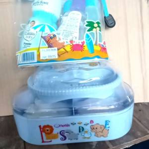 Wadah Bedak Sabun Bayi Plus Sabun Sampo Cair Mini Cussons