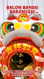 Balon Bandosai Imlek & Aksesoris Kepala Bandana: Dekorasi Tahun Baru Cina 2024