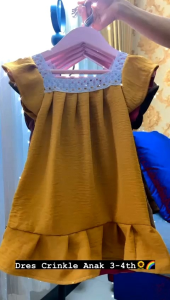Dress Daster Anak Model Renda Bahan Crinkle Adem Lembut Halus Cocok Untuk Usia 2Tahun 3Tahun 4Tahun 5Tahun Tersedia Warna Warni Bermacam Bisa Digunakan Acara Santai Ulang Tahun COD Bayar Ditempat Gratis Ongkir Bergaransi