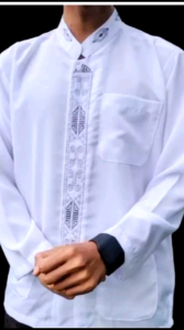 Baju Koko Putih Abu Dewasa Bordir Komputer Al Anfas Murah High Quality | baju koko panjang dewasa model terbaru 2023 | baju koko pria dewasa tangan panjang
