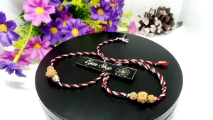 RUDRAKSA JENITRI GELANG RUDRAKSA TALI TRIDATU ORIGINAL