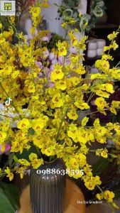 Hoa lan vũ nữ giả như thật hoa lụa đẹp cao cấp