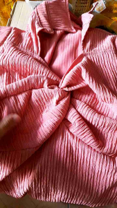 đồ bộ nữ lửng mặc nhà/ bộ nữ lửng xoắn ngực cổ bẻ thun xốp mát co giãn sale