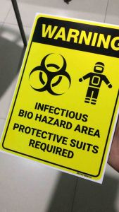 Warning Bio Hazard Signage