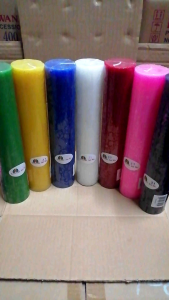 Liwanag Plain Pillar Candle #31 (S#31) Sold per Piece Size: 2" Diameter x 10" Height Color Available: White Yellow Red Pink Violet Green Blue. Burning Time: 30 Hours