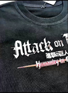 Baju Kaos Anak AOT Attack on Titan Usia 1-10 Tahun