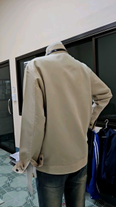 เสื้อแจ็คเก็ตกึ่งทางการสีครีม ไซส์L