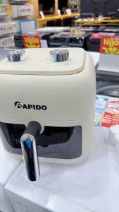 Nồi Chiên Không Dầu RAPIDO RAF 7.5M Dung Tích 7.5 Lít Nướng Gà Nguyên Con Công Suất 1700W Điều Khiển Cơ BH 12 Tháng