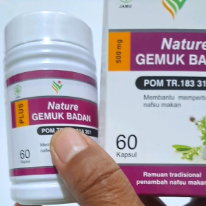 Gemuk Badan Nature Suplemen Herbal  alami membantu penambah Nafsu makan