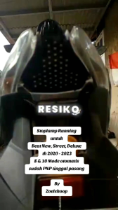 Stoplamp Running Beat Deluxe Beat Street Red Blue 10 Mode Auto Soket Suda HP PNP Tinggal Colok