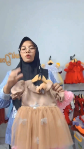 Baju Pesta Anak Perempuan Baby Mocca 0 Sampai 8 Tahun Gamis Gaun Bahan Tille Halus