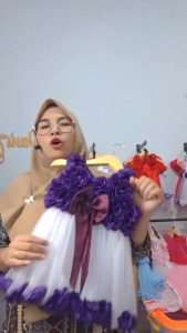 Baju Pesta Anak Perempuan Baby Cute 0 Sampai 7 Tahun Gamis Gaun Bahan Tille Halus