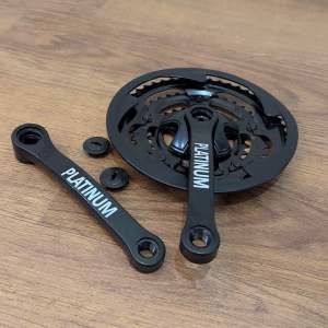 (PLATINUM 48T 38T 28T) Crank Sepeda MTB Rotel Gir Tengah Kayuhan Crankset Seli Federal Gunung