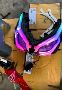 ชุดไฟหรี่+ไฟเลี้ยว RGB Forza350  ครบชุดกล่องควบคุม 5A 210โหมด พร้อมไฟเส้นWS2812(8มิลและ12มิล) มอเตอร์ไซค์