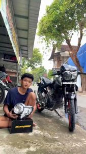 Reflektor Lampu Depan Honda Tiger Revo Pece Blackbird Headlamp Set Bohlam Tiger Kece Mata Satu