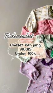 "NCC" 1-9 tahun Setelan Panjang anak Perempuan BILQIS Oneset Kulot Crincle Baju anak Cewek Murah