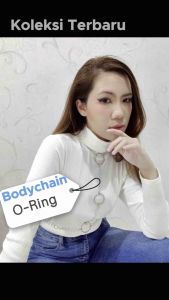 Judith Body Chain Belt Strap Harness Rantai Badan O Ring Harajuku Punk Alumunium Bodychain