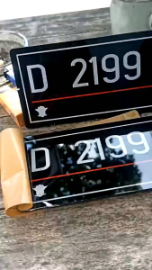 Plat Nomor Akrilik Custom Termurah Satuan