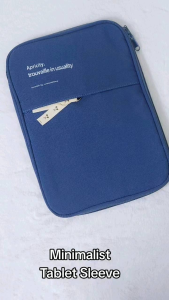 【ReaStockock】(11/14 inch COTTONY Pouch) Korea Minimalist INS Style Ipad / Ipad Pro /Laptop Sleeve embroidery Protective Bags Macbook Accessories