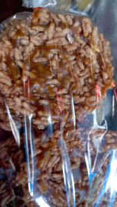 ข้าวพองทอดโีรยน้ำคาลอ้อยข้าวแต๋น500gm.(ครึงโล)