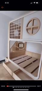 Pre-order childrens theme bunk bed with storage childrens bed boy girl solid wood single bed push and pull bed childrens room