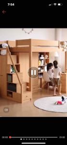 Pre-order childrens theme bunk bed with storage childrens bed boy girl solid wood single bed push and pull bed childrens room