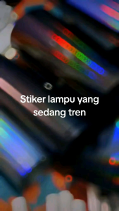Skotlet Hybrid Hologram Hitam Sarang Tawon Transparan Stiker Headlamp Untuk Lampu Motor Dan Mobil