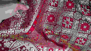 Kain Songket Palembang semi Tenun premium set Selendang /Kain Songket Palembang mesin / Kain Rok Kebaya songket set selendang