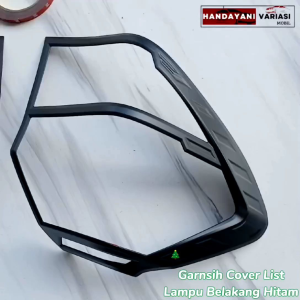 Garnish Cover Lampu Daihatsu Ayla 2023 2024 Belakang Hitam