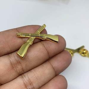 Cross-Rifle Riple Collar Pin | CAT COCC ROTC by Lucky888corp