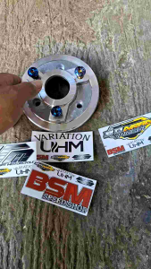 Plendes Adaptor cakram belakang Satria fu tromol kecil set baut titanium