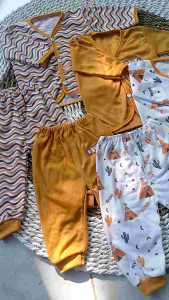 6 PCS / 3 SET BAJU CELANA PANJANG BAYI NEWBORN MOTIF ARISTA BABY TERBARU