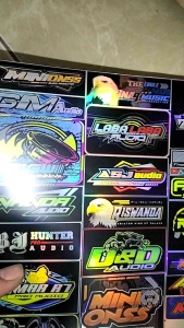 Stiker Sound | Stiker Hologram | Stiker 1 Lembar | Stiker Pack Ukuran 21cm x31cm
