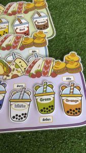 สื่อการสอนเรื่อง สี เรียนรู้คำศัพท์ภาษาอังกฤษ color สื่อการสอนภาษาอังกฤษ สื่อการสอนทำมือ