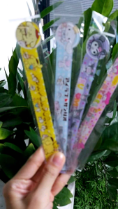 Combo 04 cây Thước nhựa học sinh 15cm in họa tiết hoạt hình dễ thương